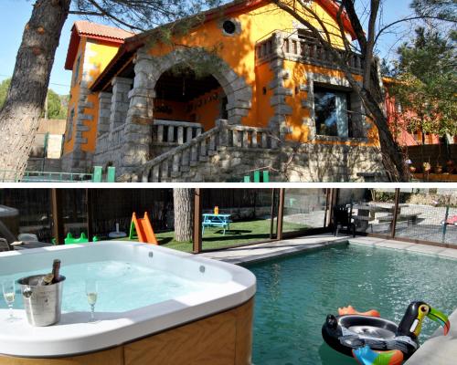 Casa Rural Mansion Adela con Piscina y Jacuzzi — 4-Star Luxury Hotel in Collado Mediano, Spain