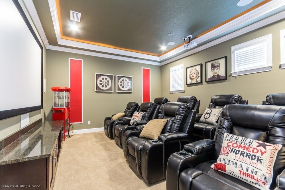 Lavish Reunion Resort Pool With Theater Room 7 Bedroom Villa by RedAwning Kissimmee - photo 24