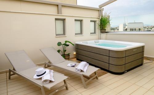 Sky Suite with View & Jacuzzi — 4-Star Luxury Hotel in Athens, Greece