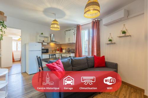 T3 Aqui es Besiers Centre Historique Cathedrale & Halles Clim Wifi Free Parking Sur Demande in Beziers, France