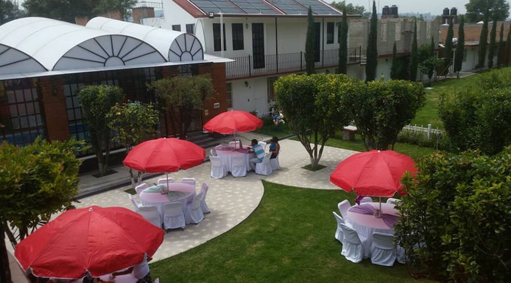 Outdoor wedding area