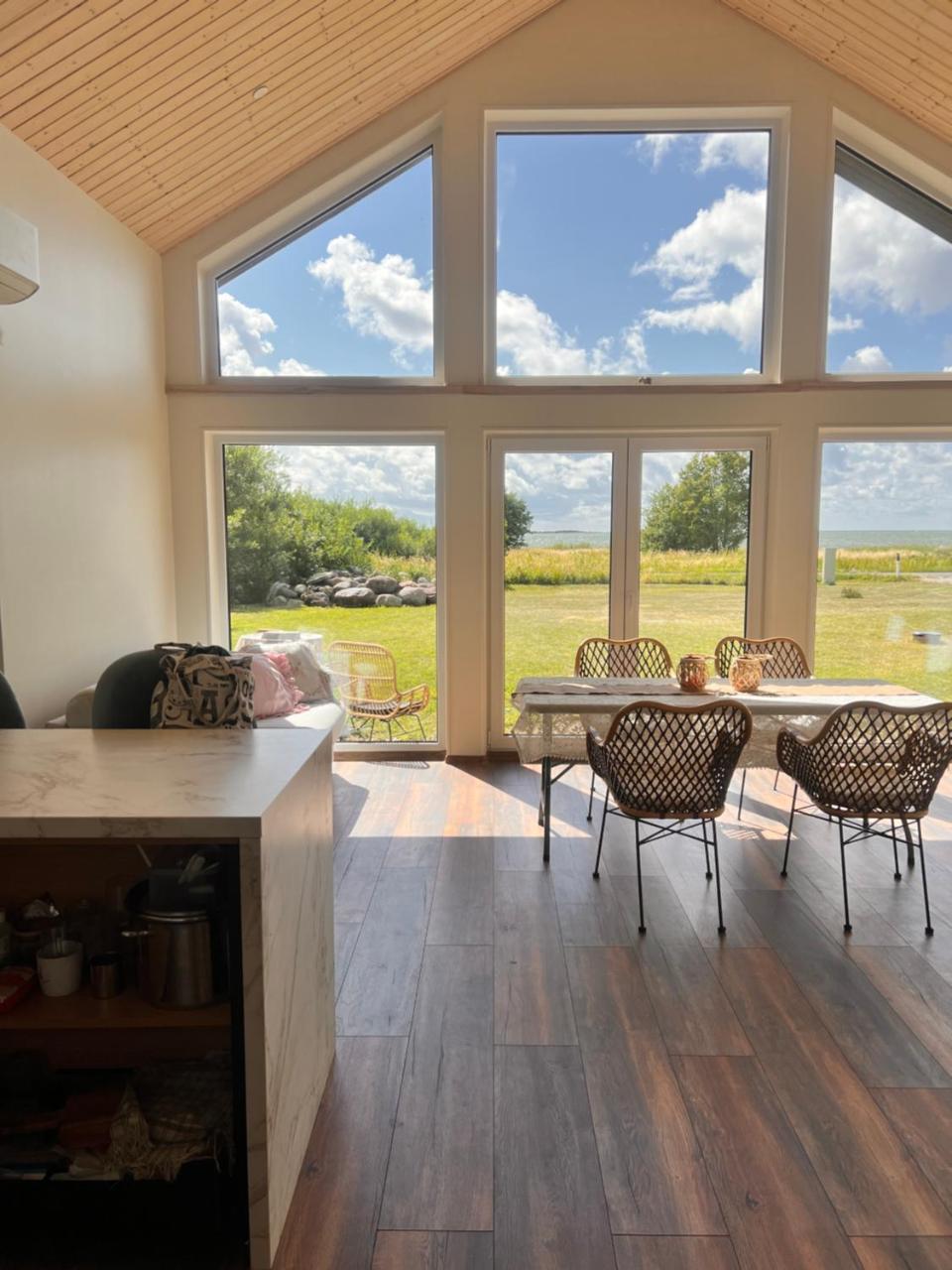 Saaremaa majake mere ääres in Unknown City, Estonia