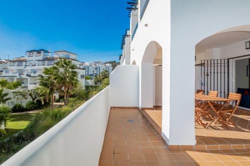 2044 Groundfloor with huge terrace and pools — 4-Star Luxury Hotel in Manilva, Spain