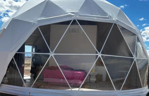 Barbie Dome - carbon neutral hotel in Willcox