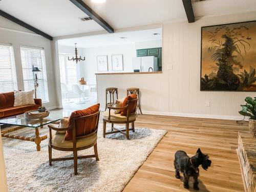 Designer Single Story 4 bed 3 bath home in mid century style with big backyard and garage — 4-Star Luxury Hotel in Highland Village, United States