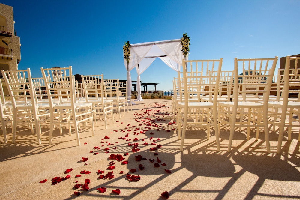 Outdoor wedding area