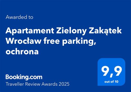 Apartament Zielony Zakątek Wrocław free parking ochrona — 4-Star Luxury Hotel in Wroclaw, Poland