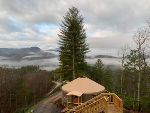 Junaluska @ Sky Ridge Yurts in Bryson City, United States
