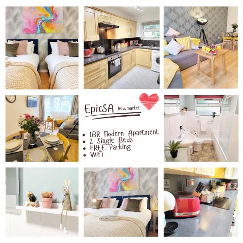 2 Single Beds 1 BR Apartment — 4-Star Luxury Hotel in Newmarket, United Kingdom