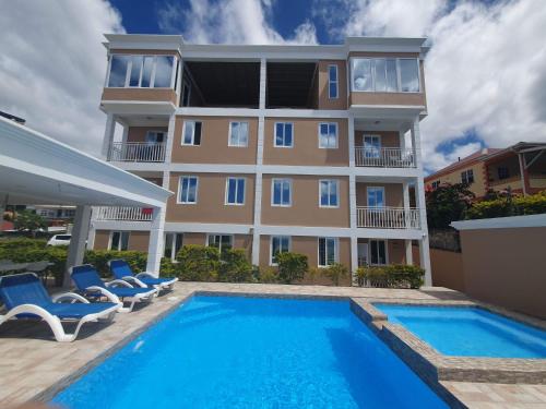 VIP Residence Ocean & Pool view Lovely 2 Bedroom Apartment — 4-Star Luxury Hotel in Roseau, Dominica