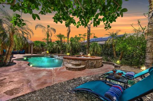Paradise Private Resort With Waterfall Pool — Coachella