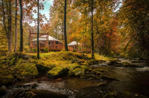 Otter Creek Luxury Yurt Creekside Glamping with Private Hot Tub — 4-Star Luxury Hotel in Topton, United States