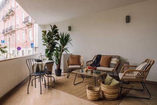 Linares 2 bedrooms terrace in Campo de Ourique — 4-Star Luxury Hotel in Lisbon, Portugal