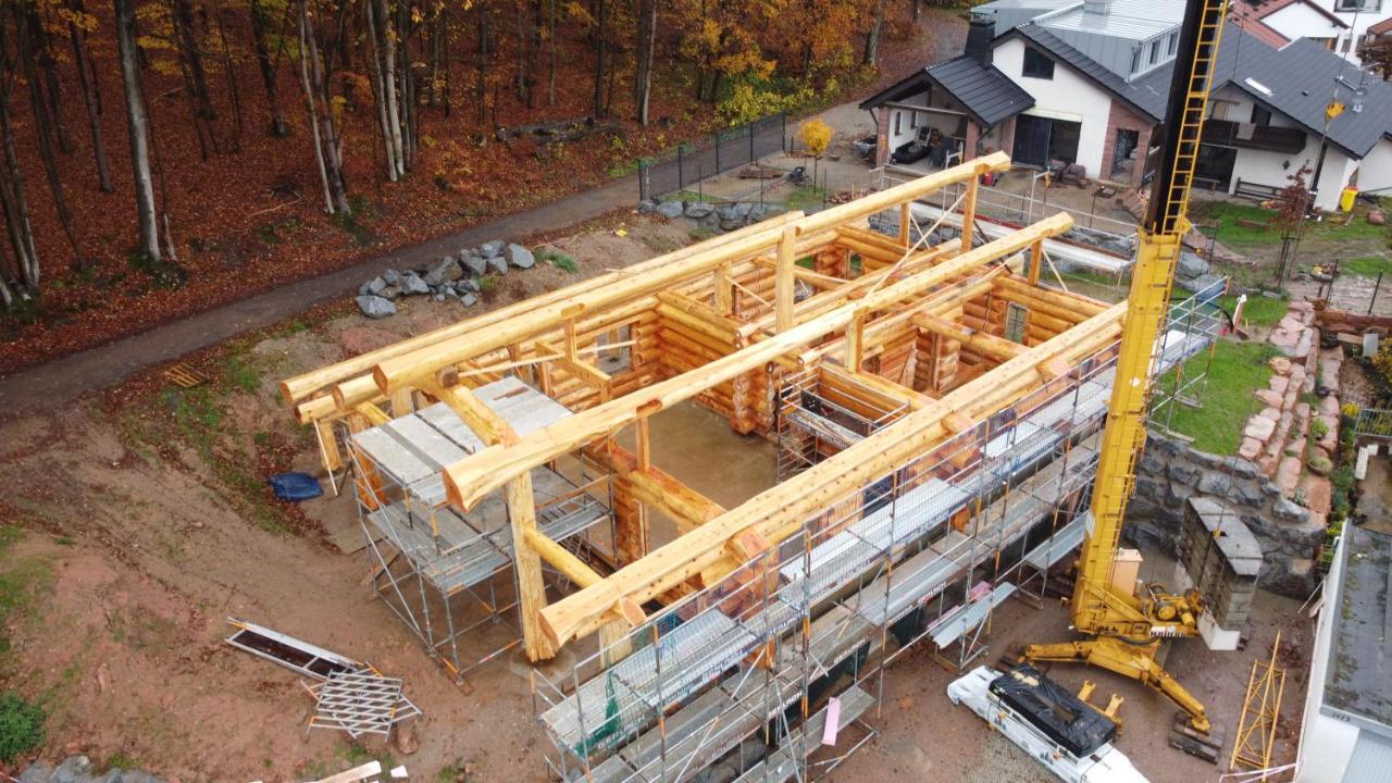 Eveningwood DTV 5 Sterne Luxus Hüttenparadies Blockhaus in Heimbuchenthal, Germany