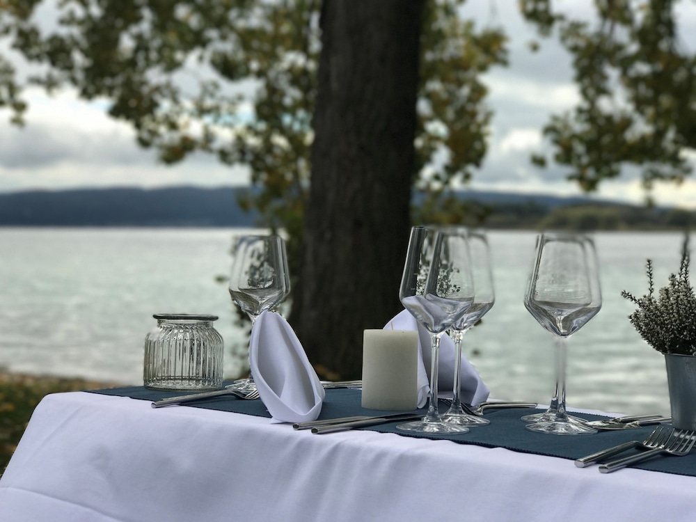 Outdoor wedding area