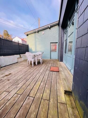 Jacqueline in Etretat, France
