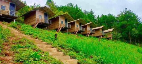 Top view La Pan Tan in Mu Cang Chai, Vietnam