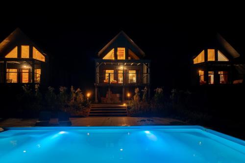 Polana Gawrycha domki nad jeziorem z widokiem in Suwalki, Poland