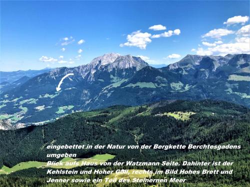 Ferienhaus hoch oben mit Alpen Panorama Königssee Nichtraucherdomizil in Berchtesgaden, Germany