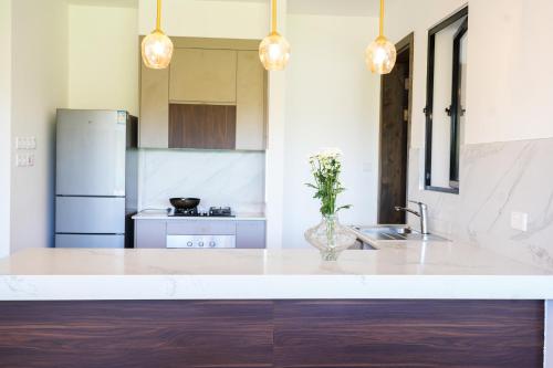 Riverbank One Bedroom Apartment Swimming pool gym workspace DB Space Living