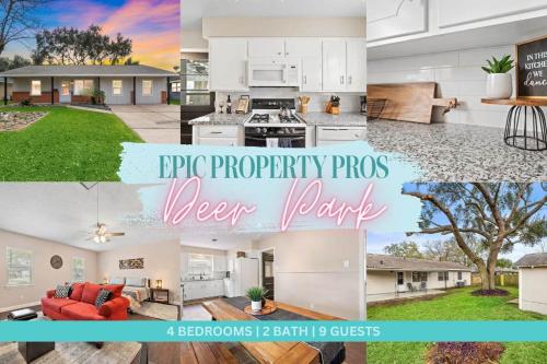 with Arcade and Covered Patio Sleep 9 in this 4 Bedroom 2 Bath Home 5 star host Deer Park TX — 4-Star Luxury Hotel in Deer Park, United States