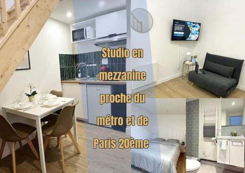 733 Nouveau Studio En Mezzanine Proche du Metro L9 — hotel in Bagnolet