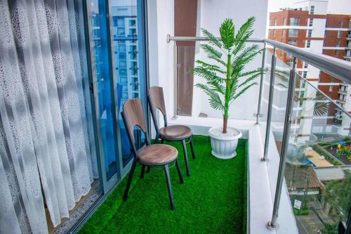 Urban Retreat 1Bedroom with Balcony and Rooftop Gym