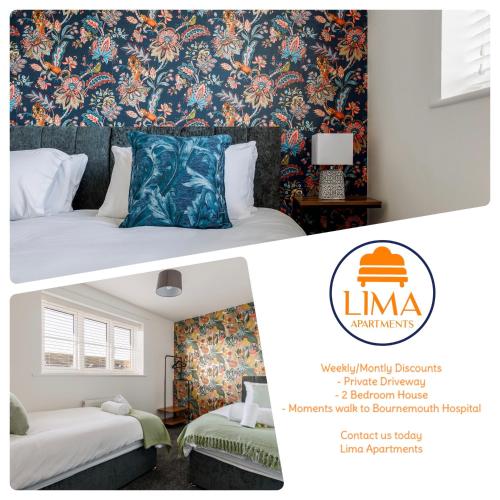 2 bedroom House Driveway Bournemouth Hospital Long Stay Discounts Lima Apartments Ltd — 4-Star Luxury Hotel in Bournemouth, United Kingdom