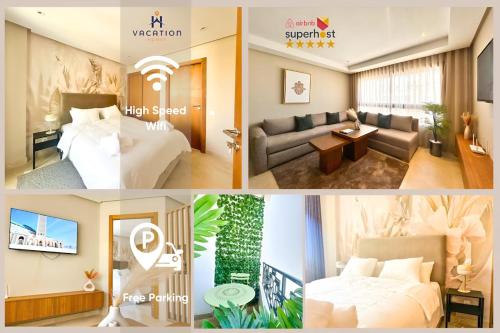 Small Cozy Nest in Quiet Area Central with Balcony — 4-Star Luxury Hotel in Casablanca, Morocco
