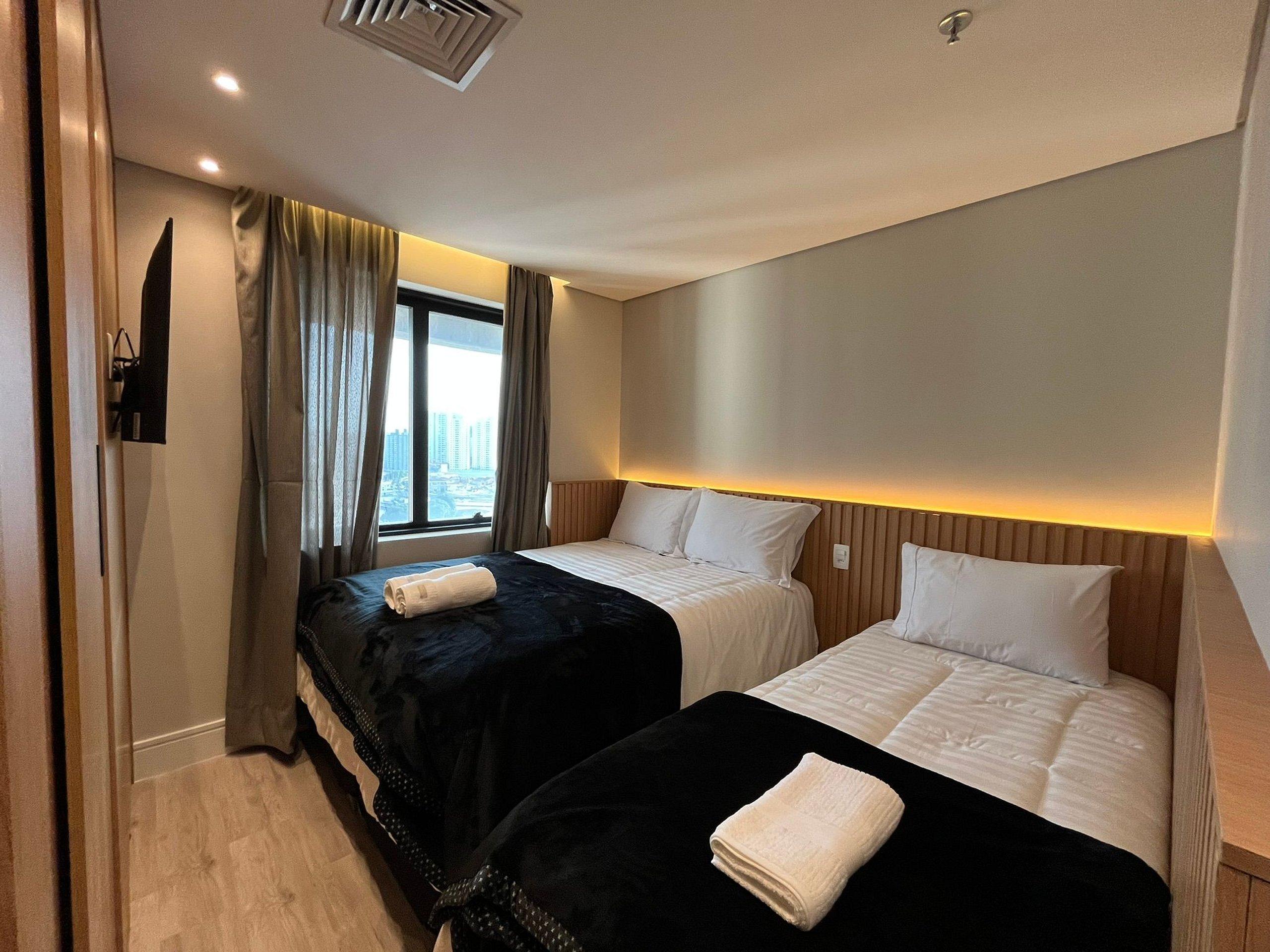 Flat Hotel Slaviero Gru 2 Quartos Ate 6p Delfhy — Guarulhos