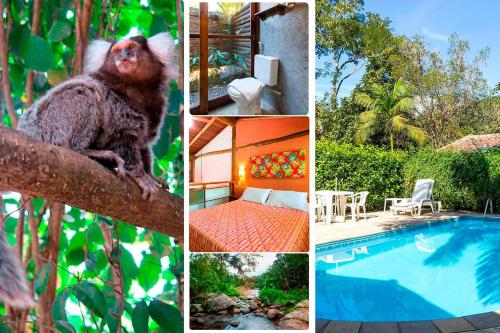 Chalé Completa com Cozinha e Estacionamento Rio Privativo no quintal e Piscina I Descanse e Aproveite I 18 min do centro de Paraty e Praias in Paraty, Brasil