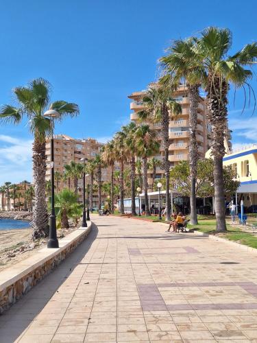 Puerto Y Playa Con Vista A Dos Mares — La Manga Del Mar Menor