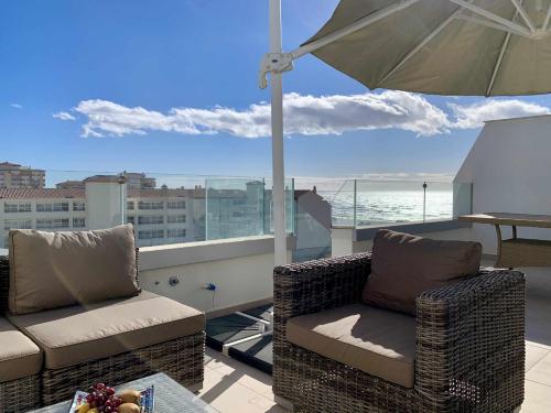 Charming penthouse by the beach in Torrox in Torrox, Spain