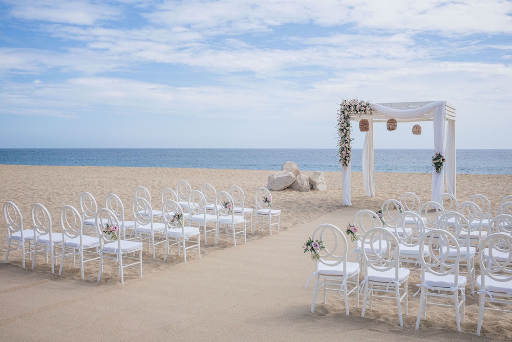 Outdoor wedding area
