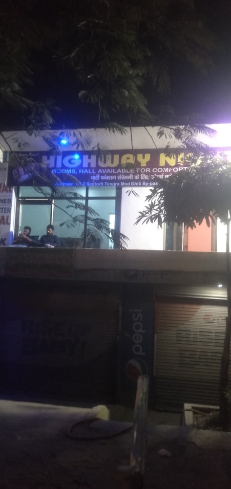 Highway Night in Ramnagar, India