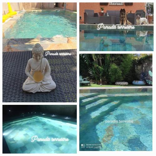 Paradis Terrestre Sud de la France Avec Sa Piscine Bali Privee Clim Jardin Animaux Admis 5 Mn Autoroute in Toulouges, France