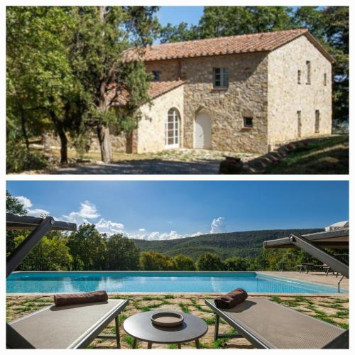 Villa Lucarella with pool Air Con San Casciano dei Bagni — 4-Star Luxury Hotel in San Casciano Dei Bagni, Italy