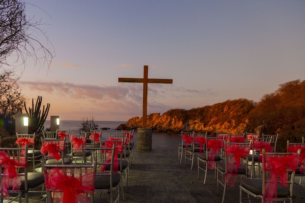 Outdoor wedding area