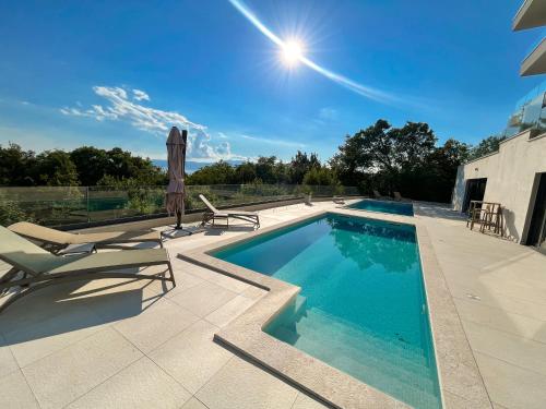 Luxury Apartment in Nature with Pool & Gym — 4-Star Luxury Hotel in Kostrena, Croatia