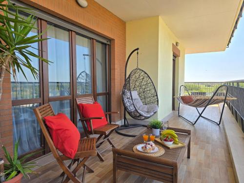 Golden Hour Apartment Panoramic Terrace — 4-Star Luxury Hotel in Fiumicino-Isola Sacra, Italy