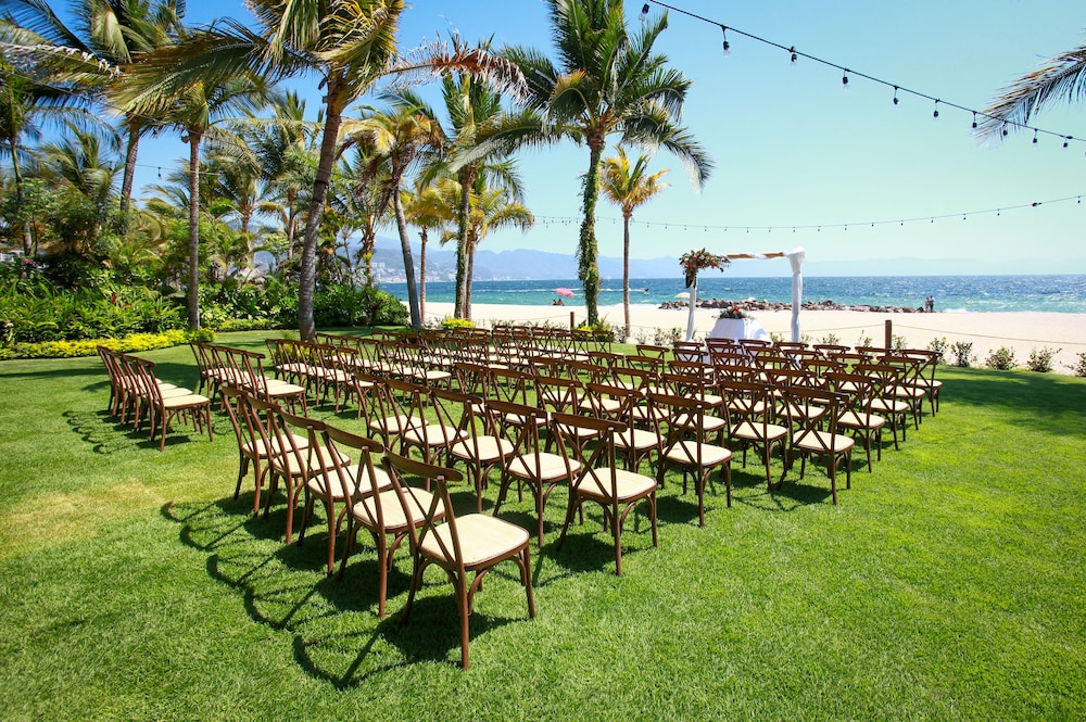 Outdoor wedding area