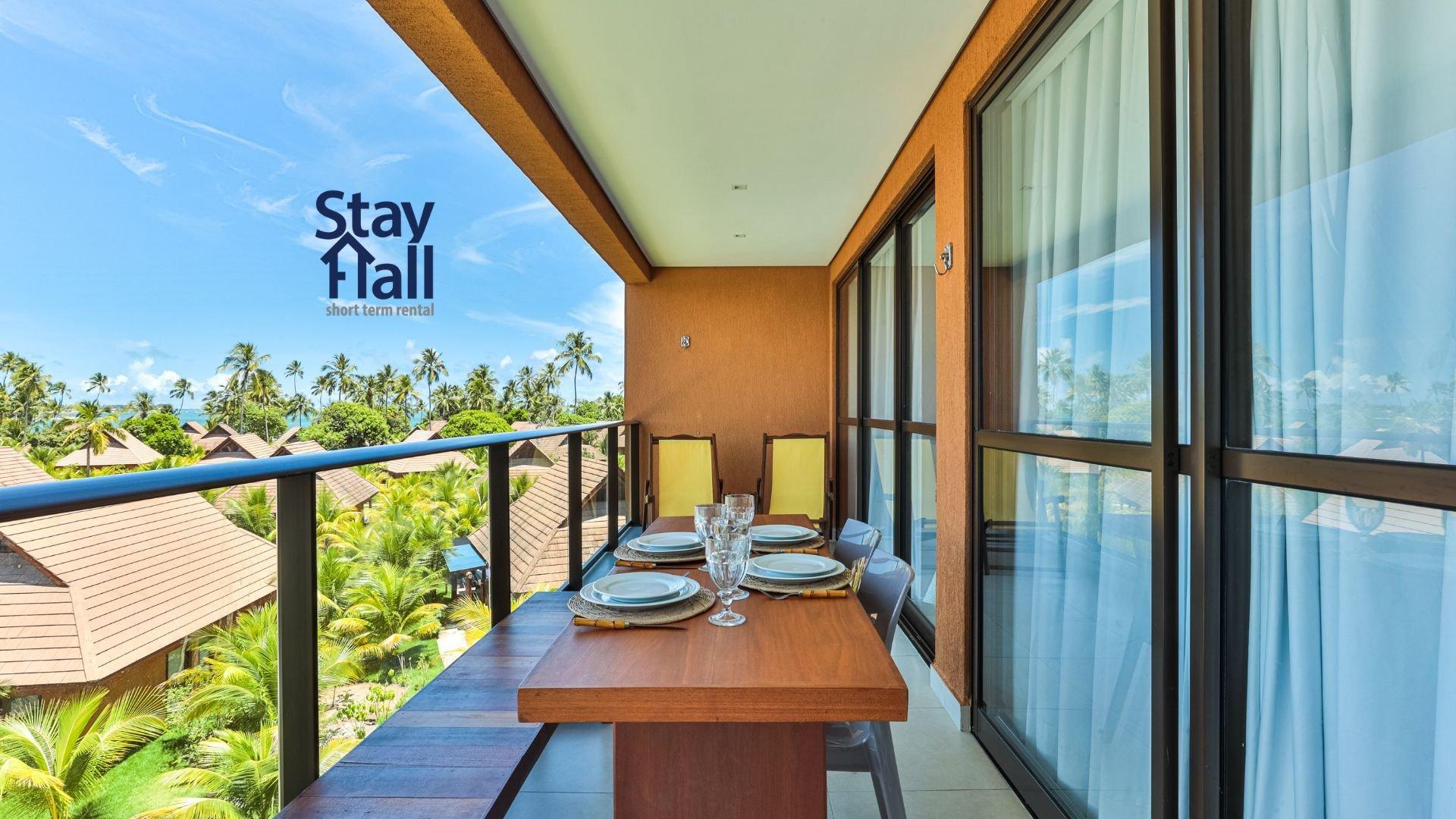 Flat com varanda 2qt no Eco Resort — Tamandare — photo 3