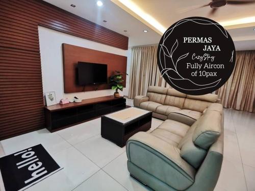 Permas 14min to MidValley 10pax WiFi TV Box 4BRoom — 4-Star Luxury Hotel in Johor Bahru, Malaysia