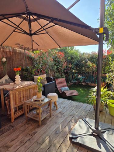 Studio Cocooning Terrasse Jardin Piscine — Menton