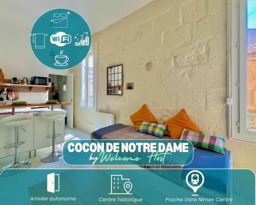 Le Notre Dame Studio a 400m Des Arenes de Nimes in Nimes, France
