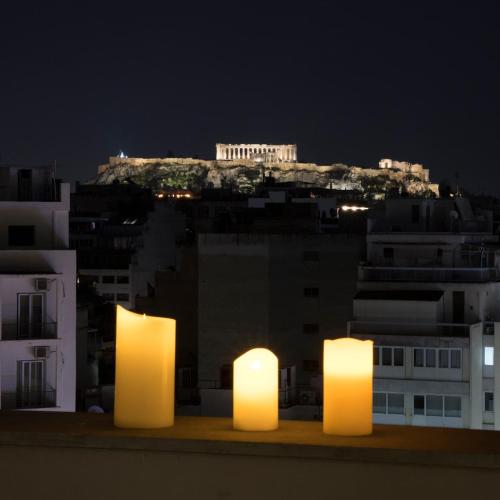 Acropolis Panorama Luxury Loft 8th fl Balcony View — 4-Star Luxury Hotel in Athens, Greece
