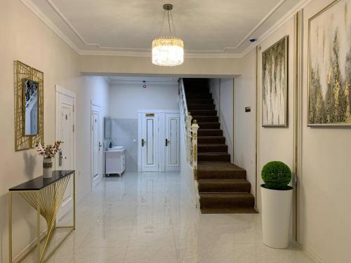 Central Plaza in Urganch, Uzbekistan