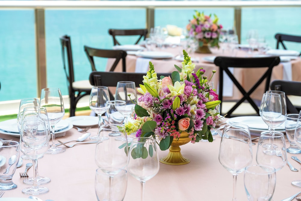 Outdoor wedding area