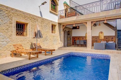 Berber riad with private pool — 4-Star Luxury Hotel in Aourir, Morocco