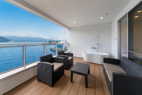 Seaside Terrace Sun in Numazu, Japan